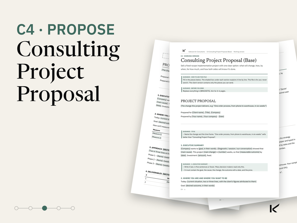 Cover of Consulting Project Proposal (Base), C4