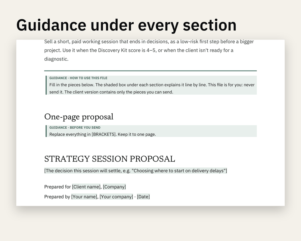 Preview 2 of Strategy Session Proposal