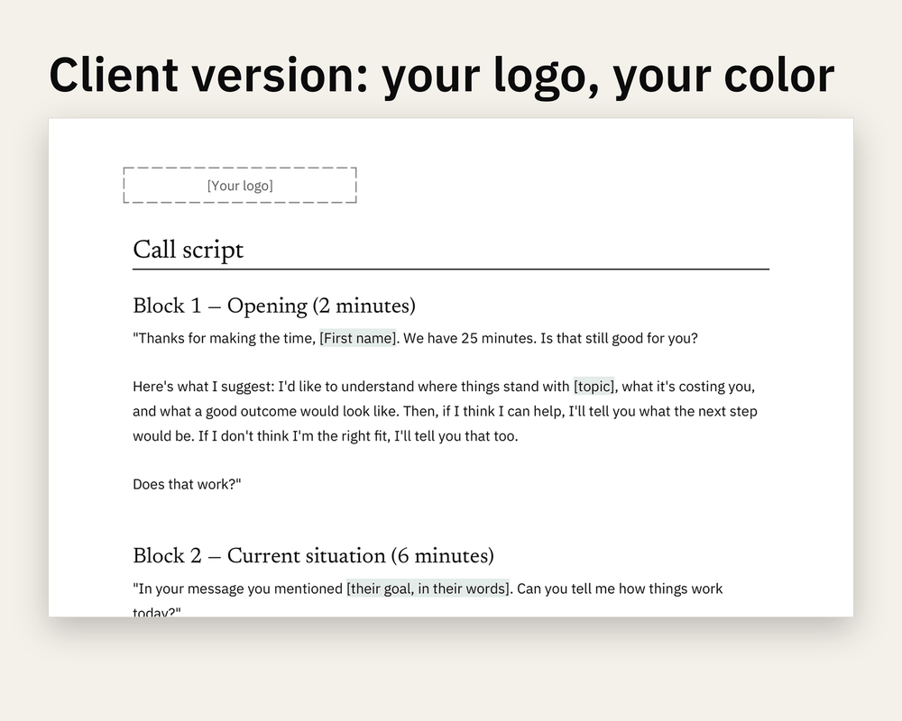 Preview 1 of 3: page of the Discovery Kit client version