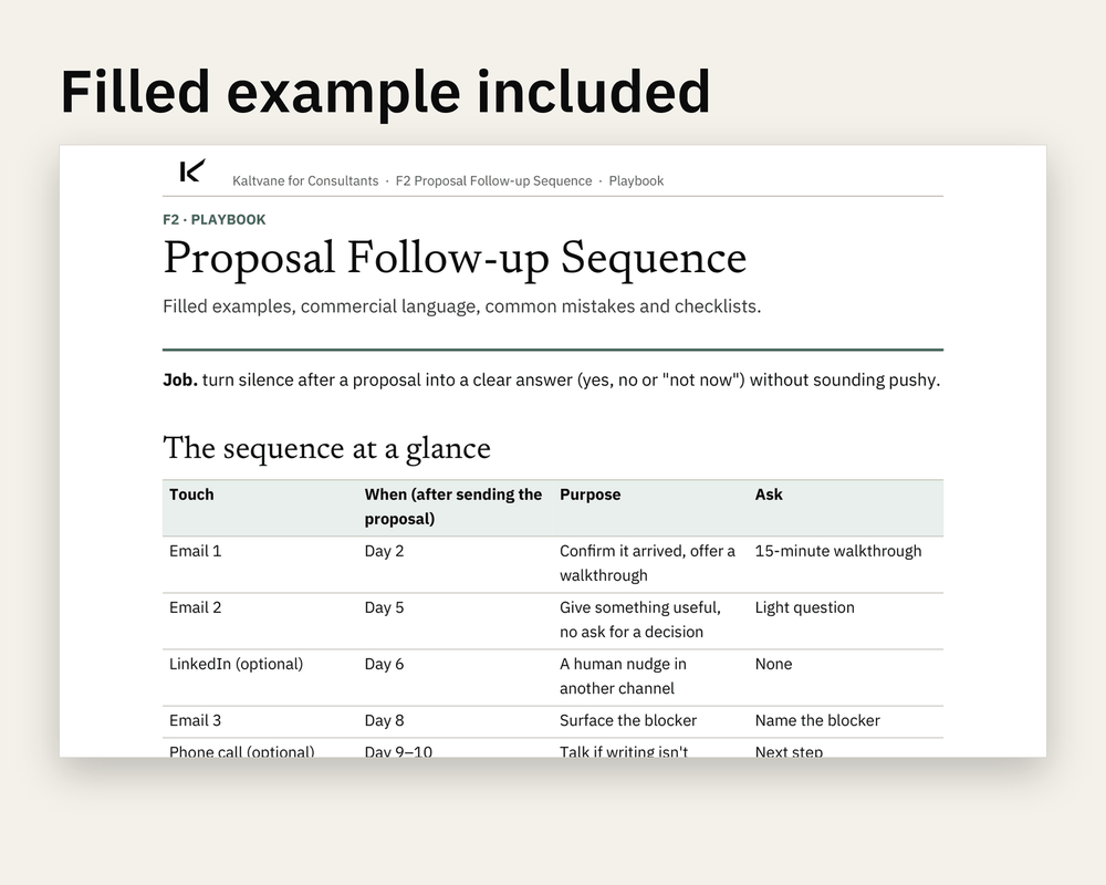 Preview 3 of Proposal Follow-up Sequence
