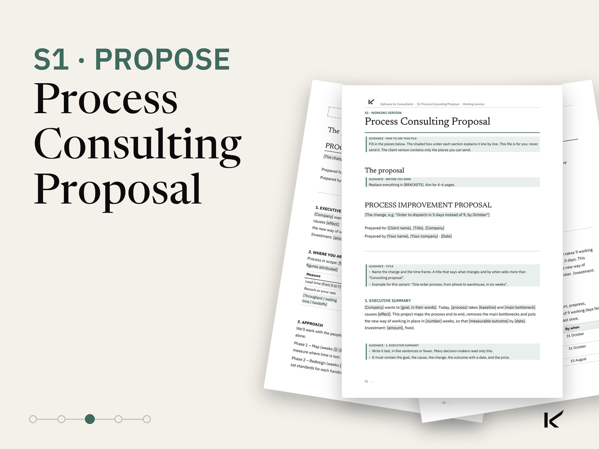 Cover of Process Consulting Proposal