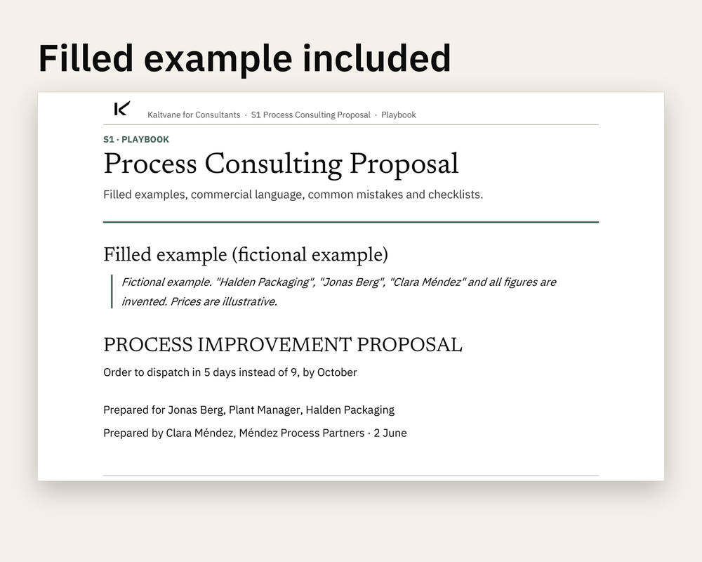 Preview 3 of Process Consulting Proposal