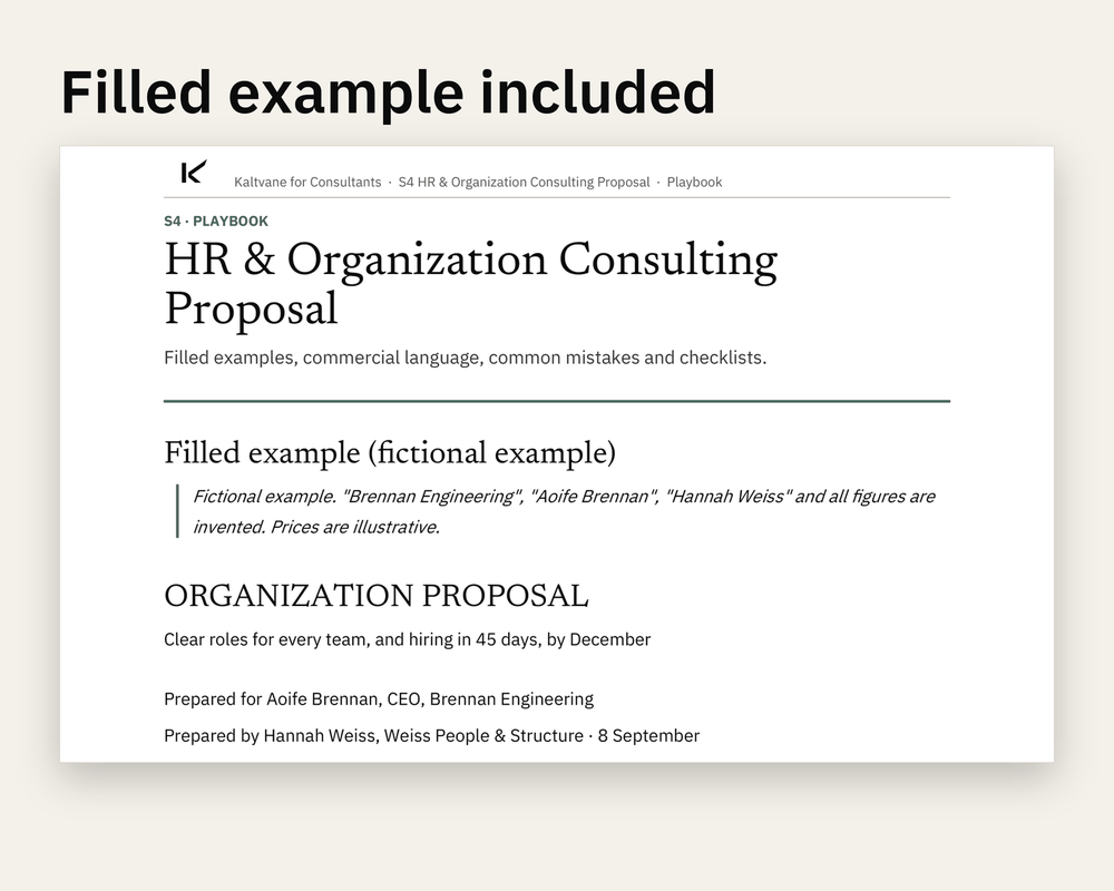 Preview 3 of HR & Organization Consulting Proposal